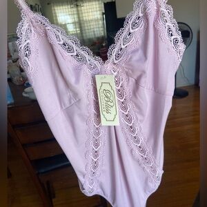 Purple lace bodysuit. Size S
